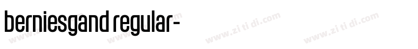 berniesgand regular字体转换 berniesgand regular字体转换